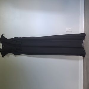 4SI3NNA BLACK RUFFLED MAXI DRESS M LIKE NEW